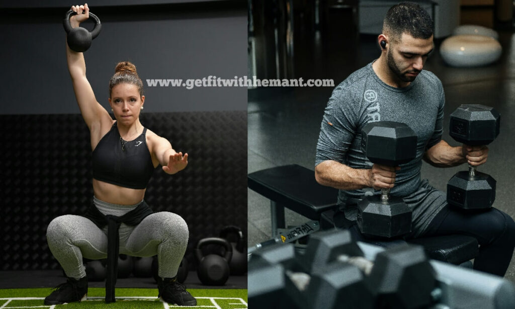 At-home workout with Dumbbells and kettlebells (www.getfitwithhemant.com)