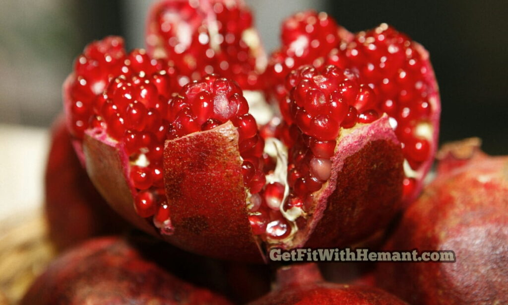 Vitamins in Pomegranate (www.getfitwithhemant.com)